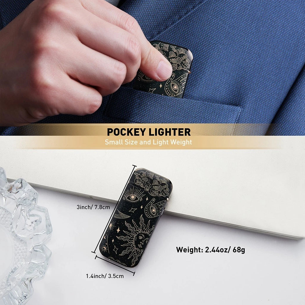 🔮✨ Tarot Edition Rolling Tray Set 🔥 (Tray + Grinder + Electric Lighter Combo Kit)