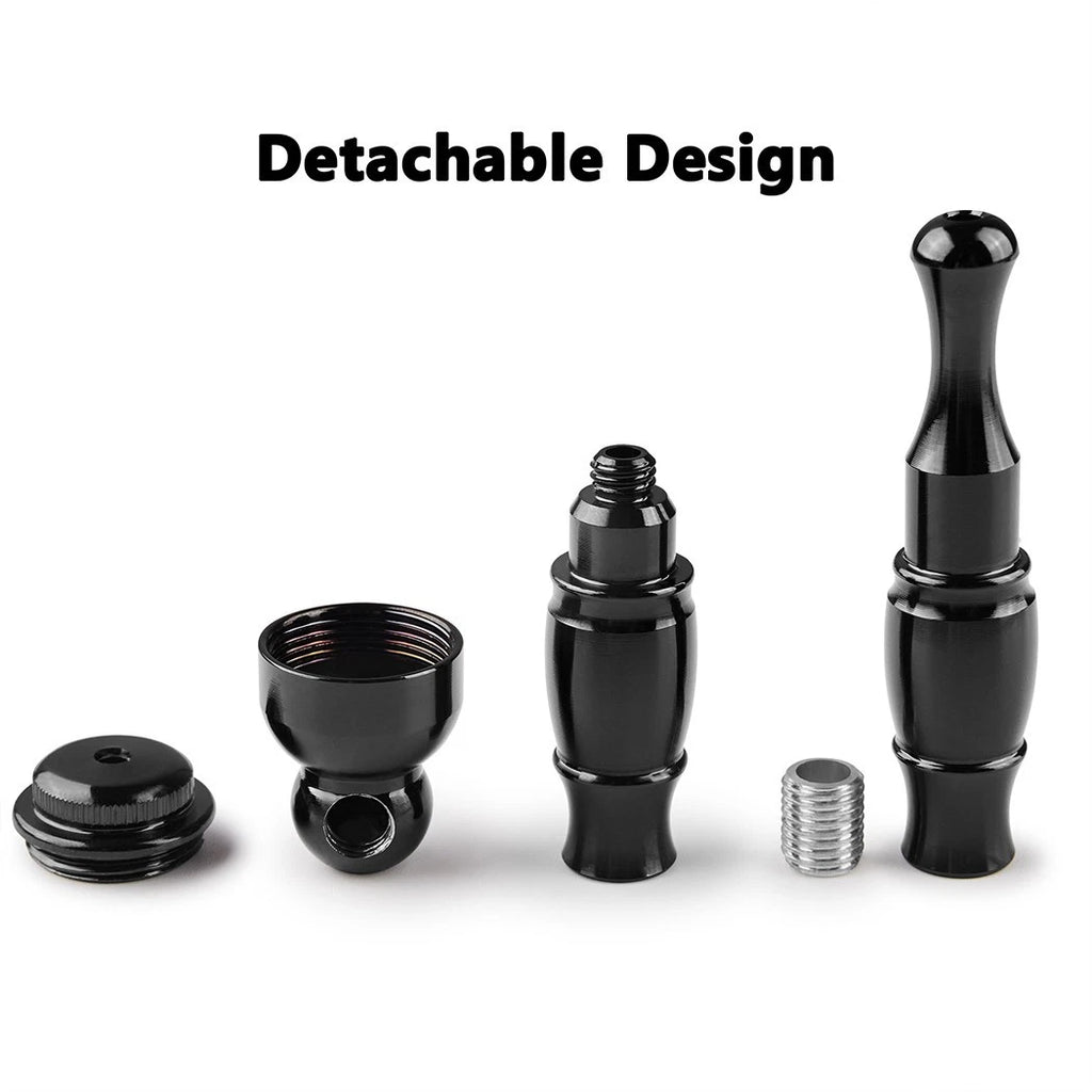 🌈🖤 2-Pack Metal Detachable Smoking Pipes 🔧💨 (4.3