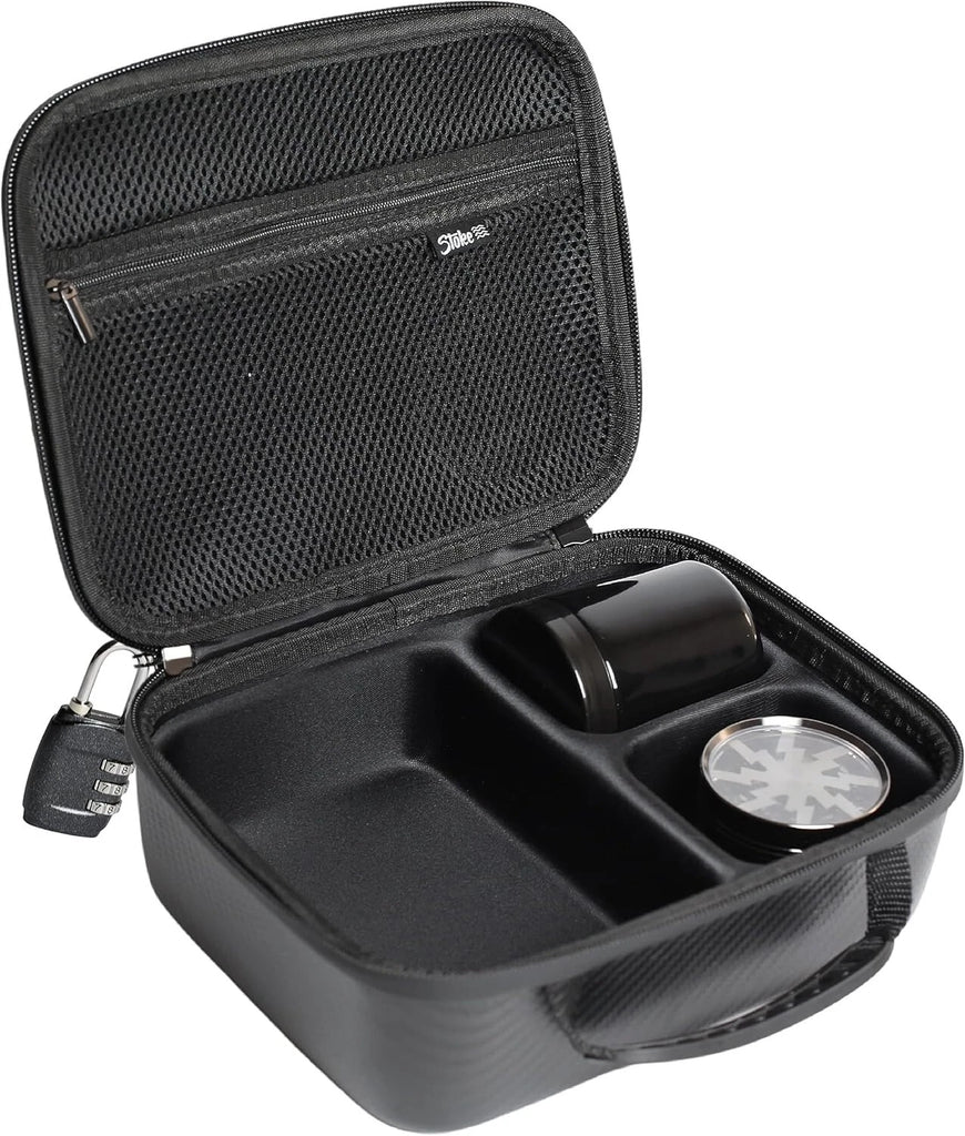 Stoke Smell Proof Bag + Glass Stash Jar – 9x8 Odor-Locking Travel Kit 🔐🌿