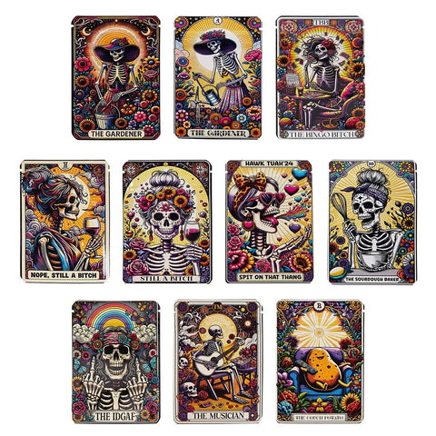 100-Pack Smell-Proof Mylar Bags – 7×10cm Resealable Zip Lock with Skull Designs 💀✨